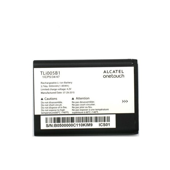 BATTERY FOR ALCATEL ONE TOUCH 2051X, 1016,1052,1035,1054, TLI004AB BULK