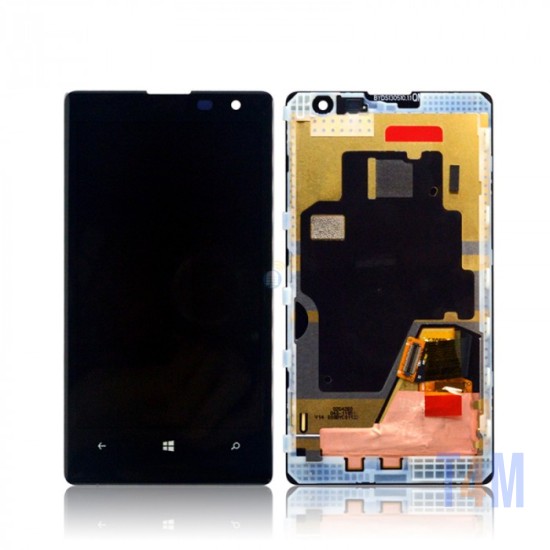 TOUCH+DISPLAY COM FRAME MICROSOFT NOKIA LUMIA 1520 PRETO