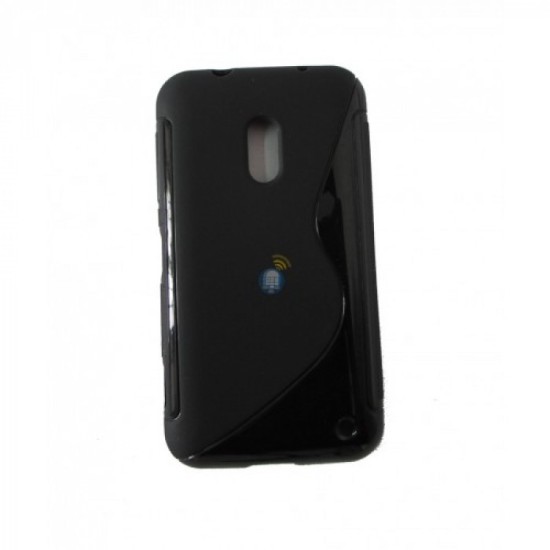 CAPA DE SILICONE MICROSOFT NOKIA LUMIA 620 PRETO