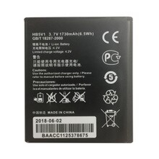 BATERIA ORIGINAL PARA HUAWEI ASCEDS Y300 HB5V1HV LI-ION 1730MAH BULK Y300 Y300C U8833 T8833,Y360 