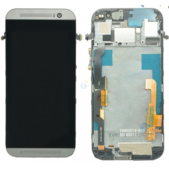 TOUCH+DISPLAY COM FRAME HTC ONE M8 BRANCO