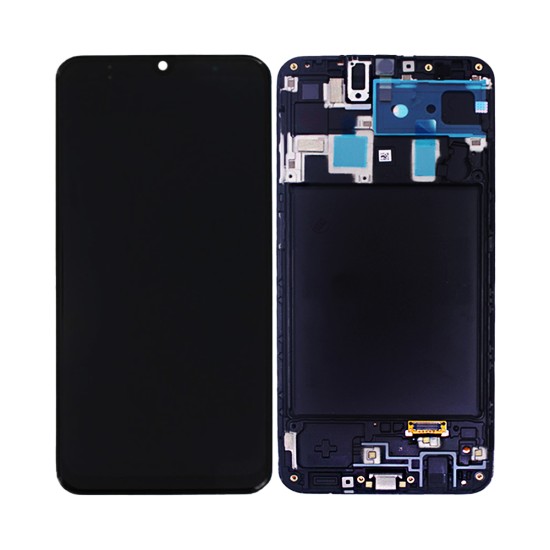 Touch+Display+Frame Samsung Galaxy A20 2019/A205/M10S 2019/M107 Service Pack Black