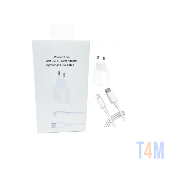 CARREGADOR APPLE USB TIPO C 20W A2347/MHJ83M/A BRANCO