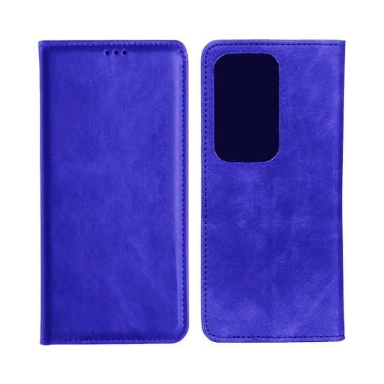 Leather Flip Cover with Internal Pocket For Samsung Galaxy S20 Ultra Blue