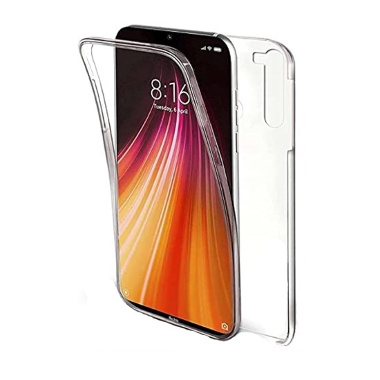 Capa de Silicone 360º para Xiaomi Redmi Note 8 Transparente