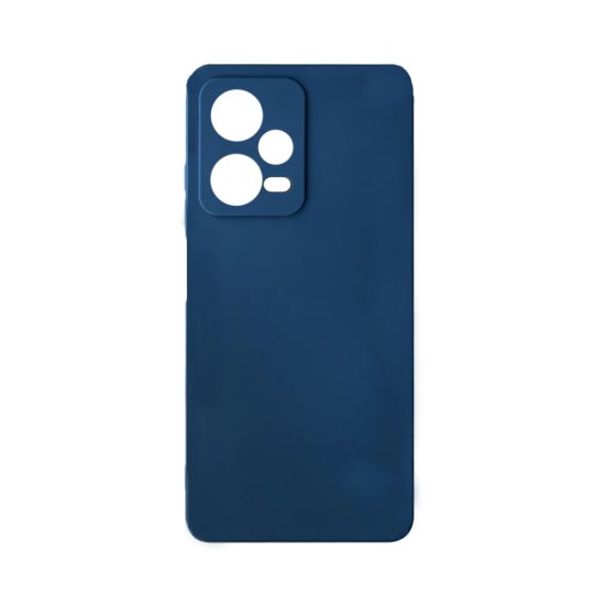 Capa de Silicone com Moldura de Câmera para Xiaomi Redmi Note 12 5G/Poco X5 Azul Escuro