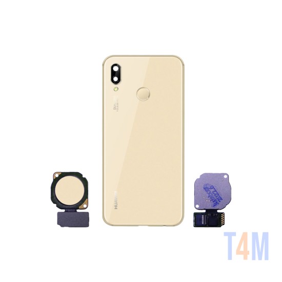 Back Cover+Camera Lens+Fingerprint flex Huawei P20 Lite Gold