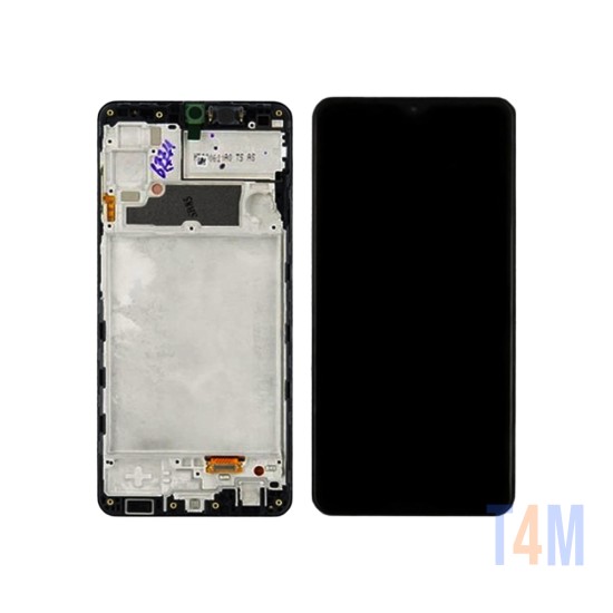 Touch+Display+Frame Samsung Galaxy A22 4G 2021/A225 Service Pack Preto