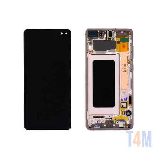 Touch+Display con Frame Samsung Galaxy S10 Plus/G975 6,4" Service Pack(GH82-18849J) Cerámica Blanco