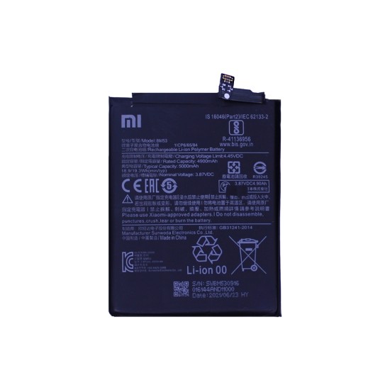 Battery BM53 for Xiaomi MI 10T 5G/MI 10T PRO 5G 5000mAh