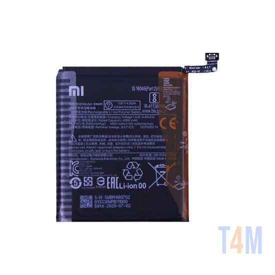 Bateria BM4R para Xiaomi Mi 10 Lite 5G 4160mAh