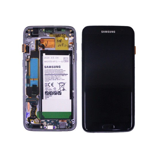 Touch+Display com Frame and Battery Samsung Galaxy S7 Edge/G935 5,5" Service Pack (GH82-13359A) Preto