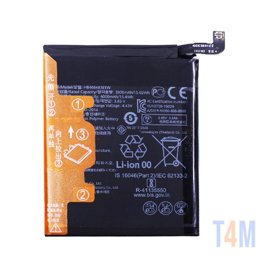 Battery Huawei P40 Lite 5G (CDY-NX9A) HB466483EEW 3900 mAh/3.85V/15.4WH/LI-ion