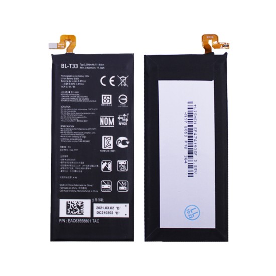 Battery LG Q6 BL-T33 3000mAh 3.85V