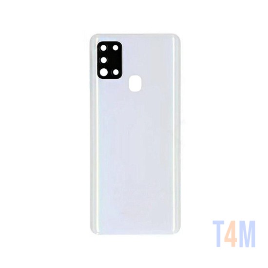 Tampa Traseira com Lente da Câmera Samsung Galaxy A21s/A217 (Sem Logo) Branco