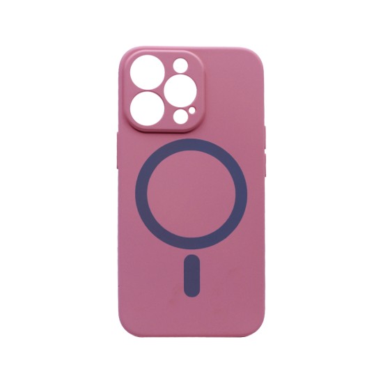 New Science Silicone Megnatic Capa para iPhone 13 Pro Max Rosa