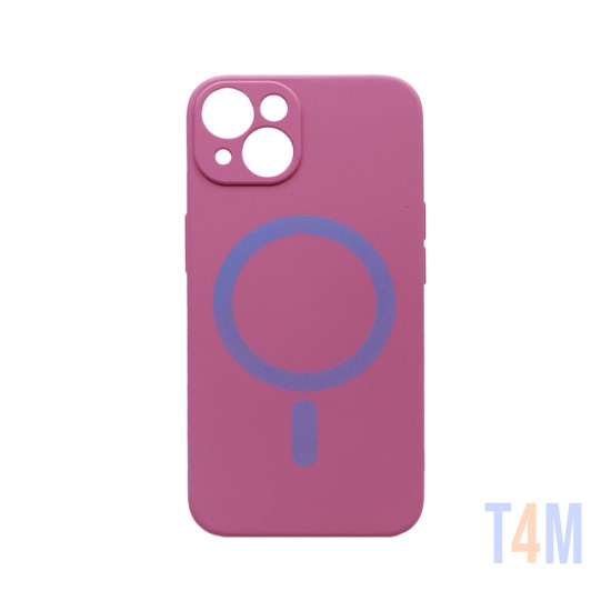 New Science Silicone Megnatic Capa para iPhone 13 Rosa