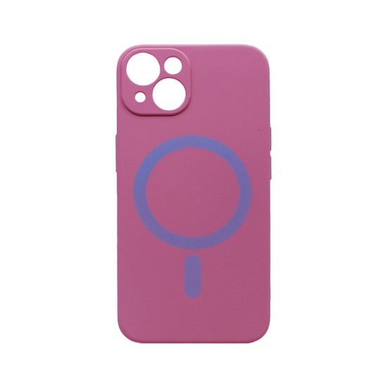 New Science Silicone Megnatic Capa para iPhone 14 Rosa