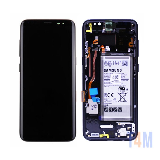 Touch+Display with Frame and Battery Samsung Galaxy S8/G950 5.8" Service Pack (GH82-13971A) Black