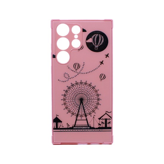 Capa Duro Designer para Samsung Galaxy S23 Ultra Rosa