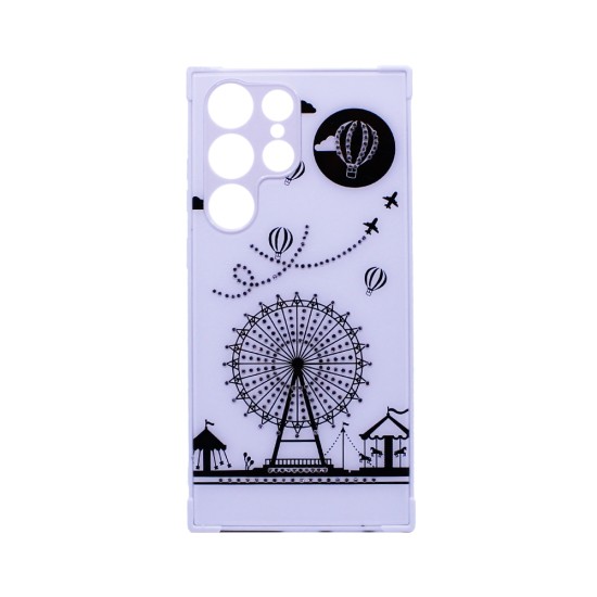 Capa Duro Designer para Samsung Galaxy S23 Ultra Branco