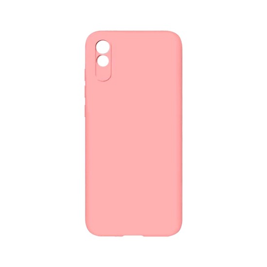 Capa de Silicone com Moldura de Câmera para Xiaomi Redmi 9a Rosa