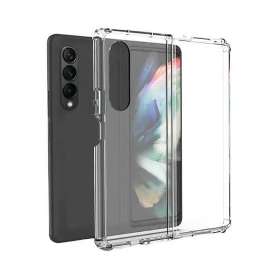 Capa de Silicone Dura para Samsung Galaxy Z Fold 4 5G Transparente