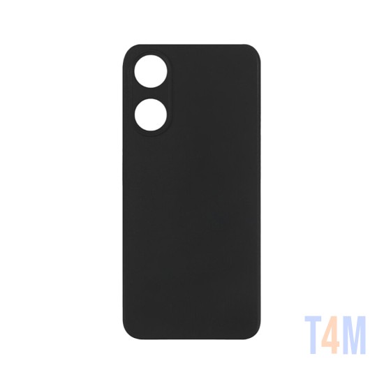 Silicone Case with Camera Shield for Oppo A78 4g Black