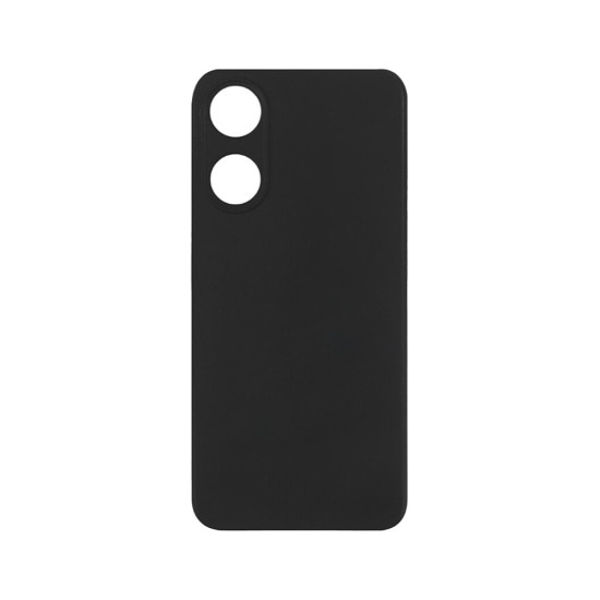 Capa de Silicone com Moldura de Câmera para Oppo A78 4g Preto