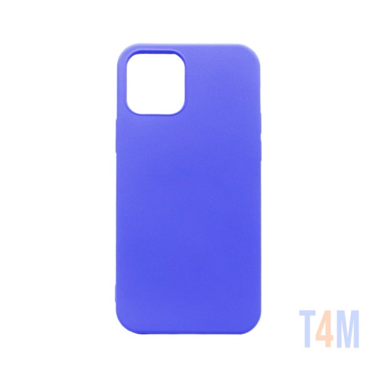 Capa de Silicone com Moldura de Câmera para Apple iPhone 12/12 Pro Roxo