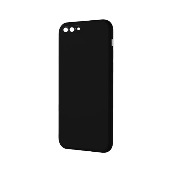 Capa de Silicone com Moldura de Câmera para Apple iPhone 7 Plus/8 Plus Preto