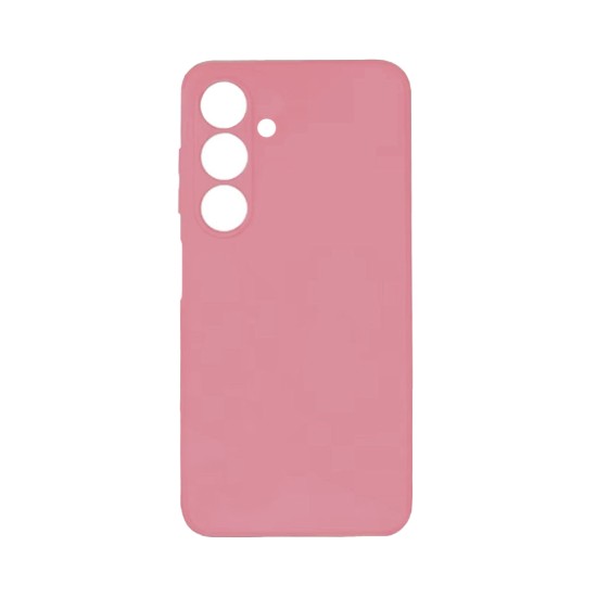 Silicone Case with Camera Shield for Samsung Galaxy A25 5G Pink