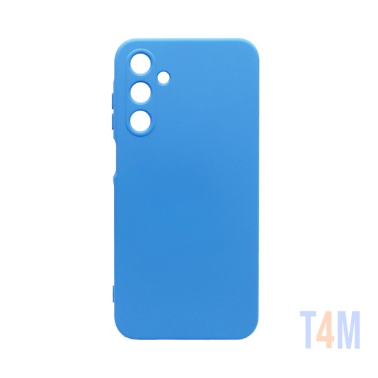 Silicone Case with Camera Shield for Samsung Galaxy A25 5G Blue