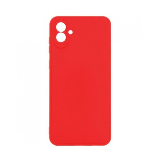 Capa de Silicone Macio com Moldura de Câmera para Samsung Galaxy A05 Vermelho