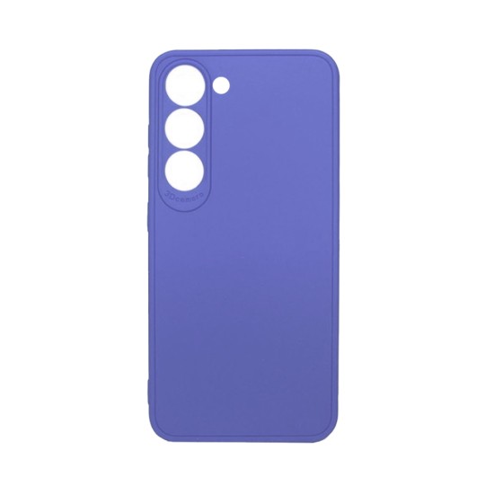 Capa de Silicone Macio com Moldura de Câmera para Samsung Galaxy S24 5G Roxo