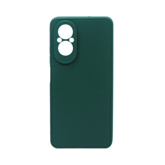 Capa de Silicone Macio com Moldura de Câmera para Realme C67 4G Verde