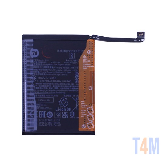 Bateria BM5J para Xiaomi Redmi K50 Ultra/Xiaomi 12T/Xiaomi 12T Pro 5000mAh
