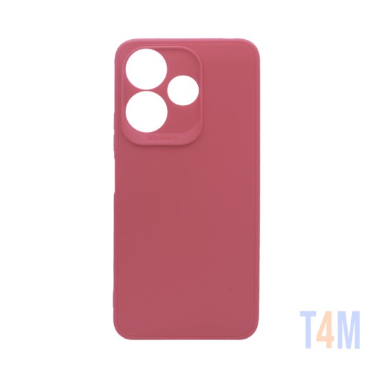 Soft Silicone Case with Camera Shield for Xiaomi Redmi 13 4G Pink
