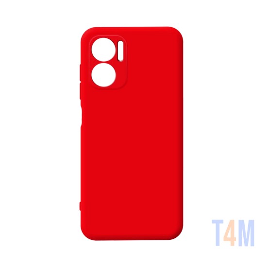 Capa de Silicone com Moldura de Câmera para Xiaomi Redmi 10 5G Vermelho