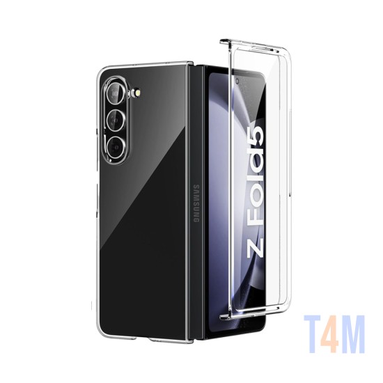 Funda de Silicona Dura Samsung Galaxy Z Fold 5 5G Transparente