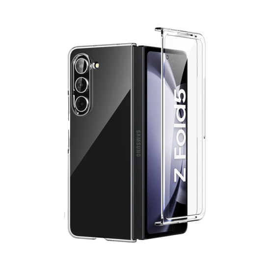 Capa de Silicone Dura para Samsung Galaxy Z Fold 5 5G Transparente