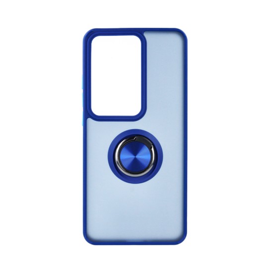 Capa com Anel de Suporte para Oppo Reno11 F Azul Fumado