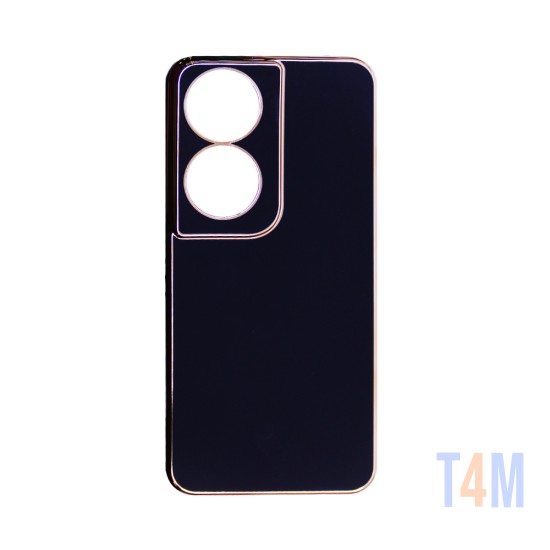 Funda de Silicona Diseño con Marco de Cámara para Huawei Honor 90 Smart Negro