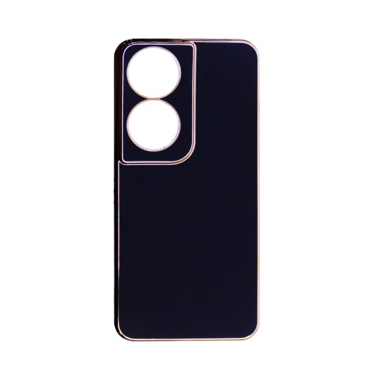 Capa de Silicone Designer com Moldura de Câmera para Huawei Honor 90 Smart Preto