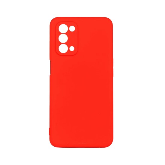 Capa de Silicone com Moldura de Câmera para Oppo A54 Vermelho