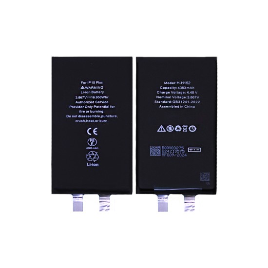 Battery without Flex for Apple iPhone 15 Plus 4383mAh