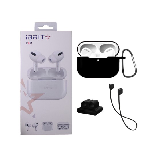 IBRIT Bluetooth Earbuds Pro (Airbrit X) with Wireless Charging Case White