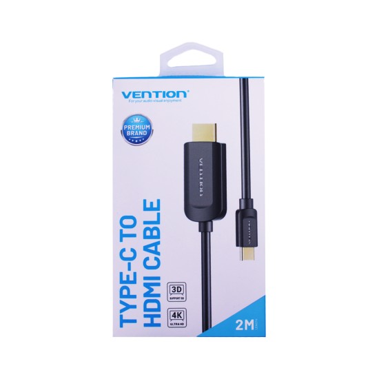 Vention Type-C To Hdmi Cable 4k Quality 2m Black 