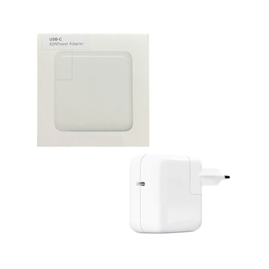 Adaptador A1718 para Apple Macbook USB-C 61W Branco