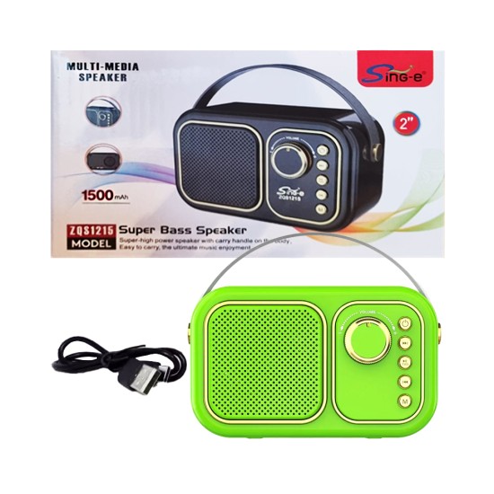 Sing-e Portable Wireless Speaker ZQS1215 Green